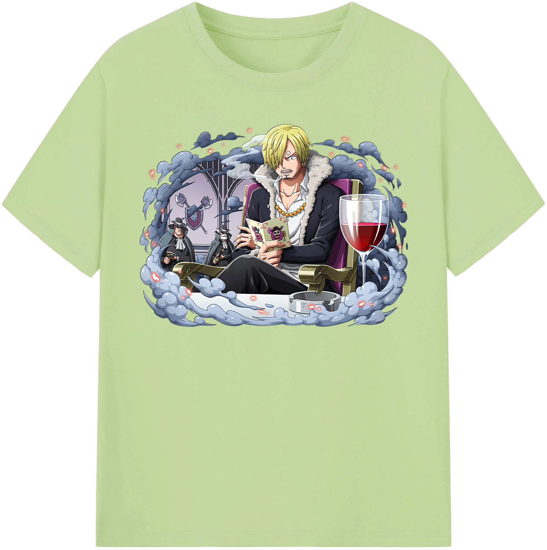 ワンピース サンジ ONE PIECE Sanji 綿100％半袖Tシャツ（フロントプリント）